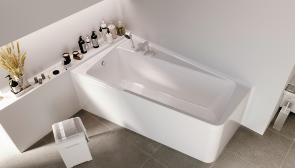 Ванна акриловая 1Marka DIRECT 01дир1710л 170x100 см. левая 