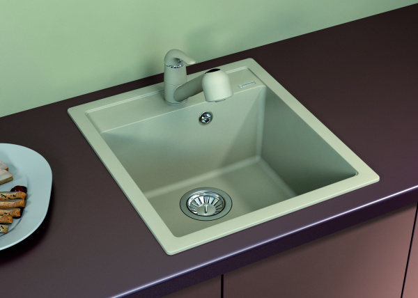 Мойка кухонная керамогранитная Florentina ЛИПСИ 460 20.280.B0460.102 46*51 см. черный