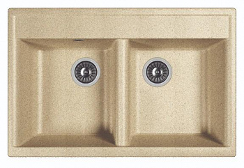 Мойка кухонная из литьевого мрамора Dr. Gans АСТРА 780 25.060.E0780.405 78*51 см. терра