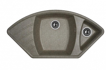 Мойка кухонная из литьевого мрамора Dr. Gans ГАБИ 25.050.E1015.407 101,5*51 см. черный