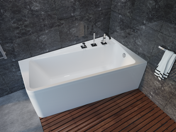 Ванна акриловая 1Marka DIRECT 01дир1710п 170x100 см. правая 
