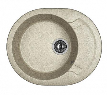Мойка кухонная из литьевого мрамора Dr. Gans БЕРТА 580 25.040.B0580.408 58*47 см. серый