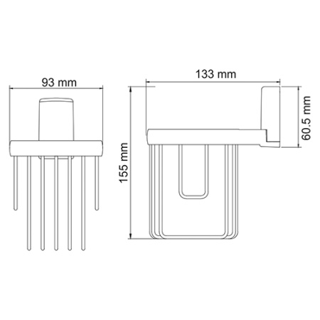 Держатель освежителя воздуха WasserKRAFT LEINE K-5045  