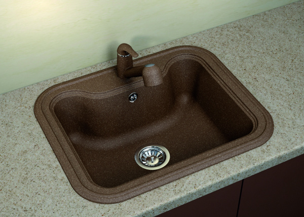 Мойка кухонная керамогранитная Florentina КРИТ 630 20.110.D0630.302 63*51 см. антрацит