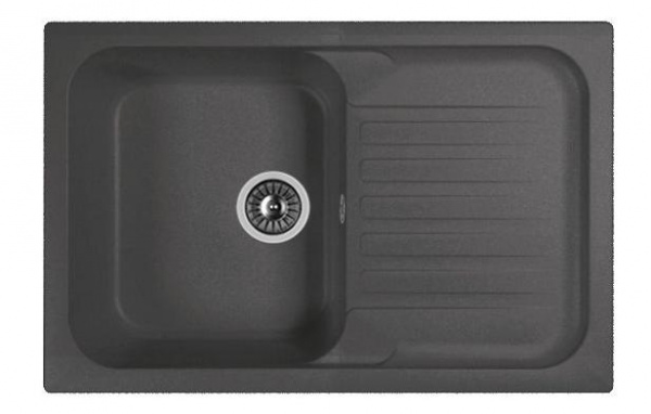 Мойка кухонная из литьевого мрамора Dr. Gans АДЕЛЬ 780 25.090.C0780.411 78*51 см. графит